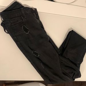 Hollister black ripped jeans